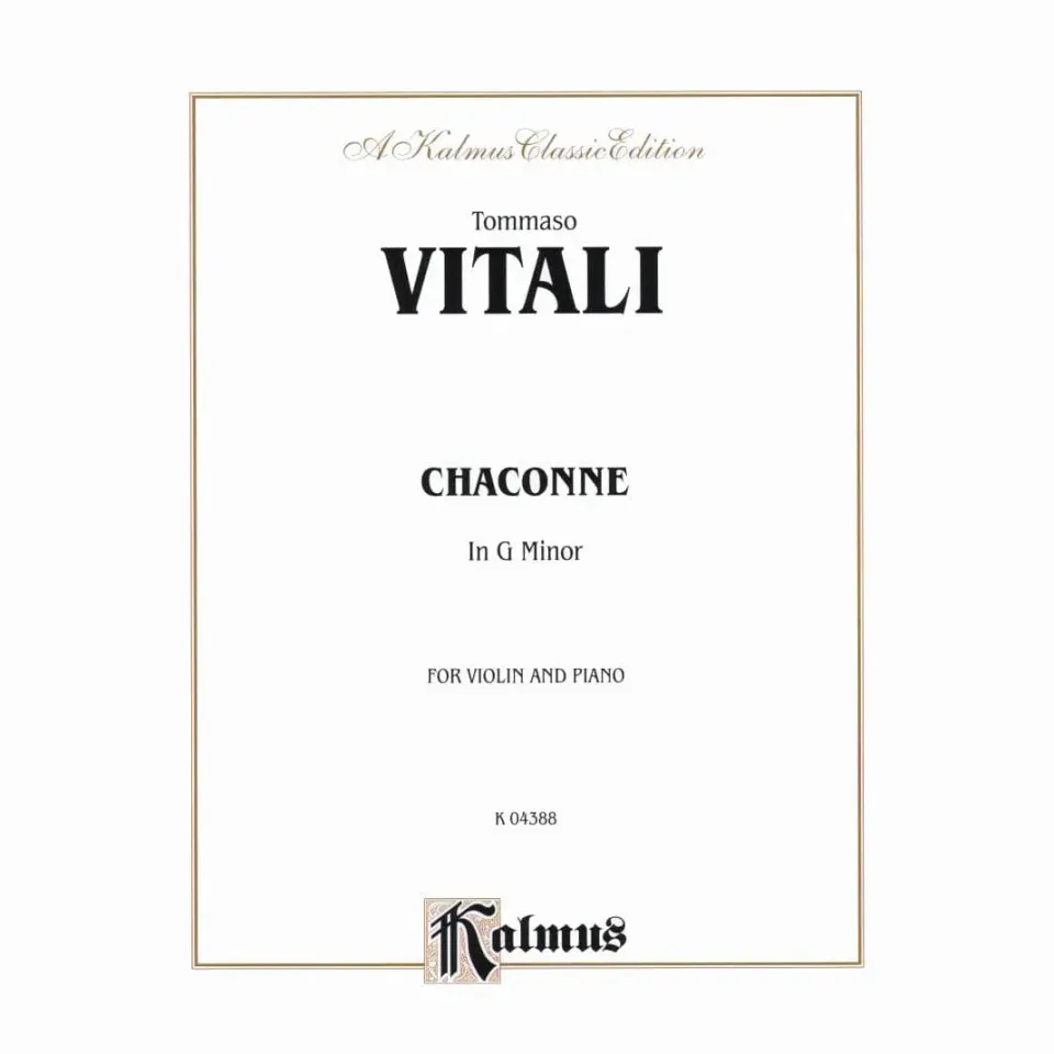 Vitali Chaconne g-Moll Geigenoten Klavier David Kalmus