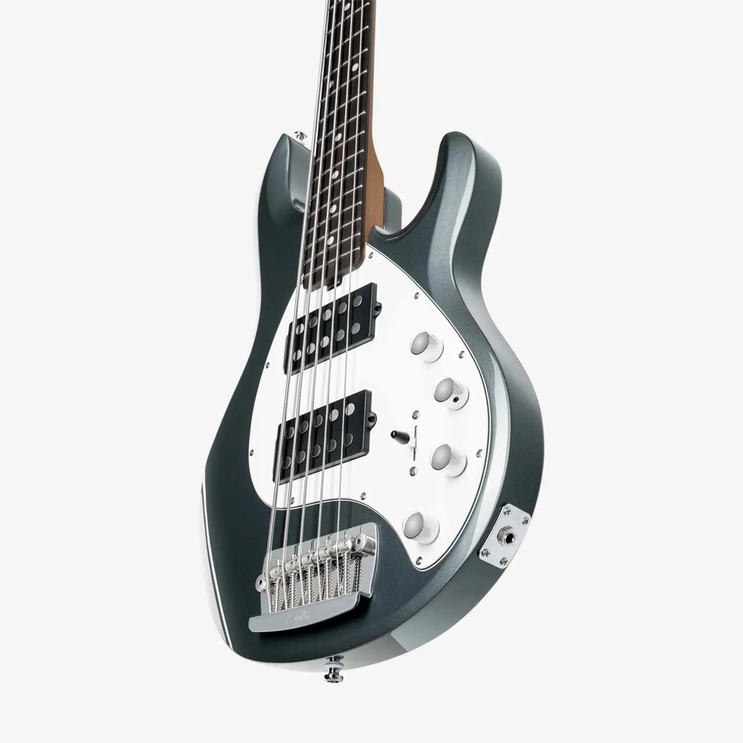 Sterling StingRay RAY5 HH E-Bass Charcoal Frost 5-saitig