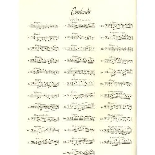Dotzauer 113 Etüden Cello Vol.1 Nr.1-34 Noten Klingenberg