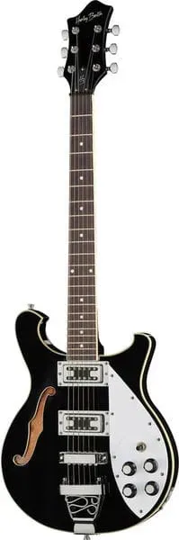 Harley Benton Tribute RB-600 E-Gitarre Schwarz Mini-Humbucker