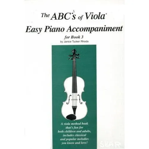Carl Fischer Rhoda ABCs Viola Buch 3 Klavier Fortgeschritten