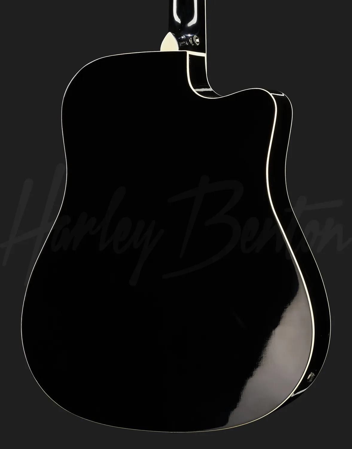 Harley Benton D-120CE-LH BK Westerngitarre links Schwarz