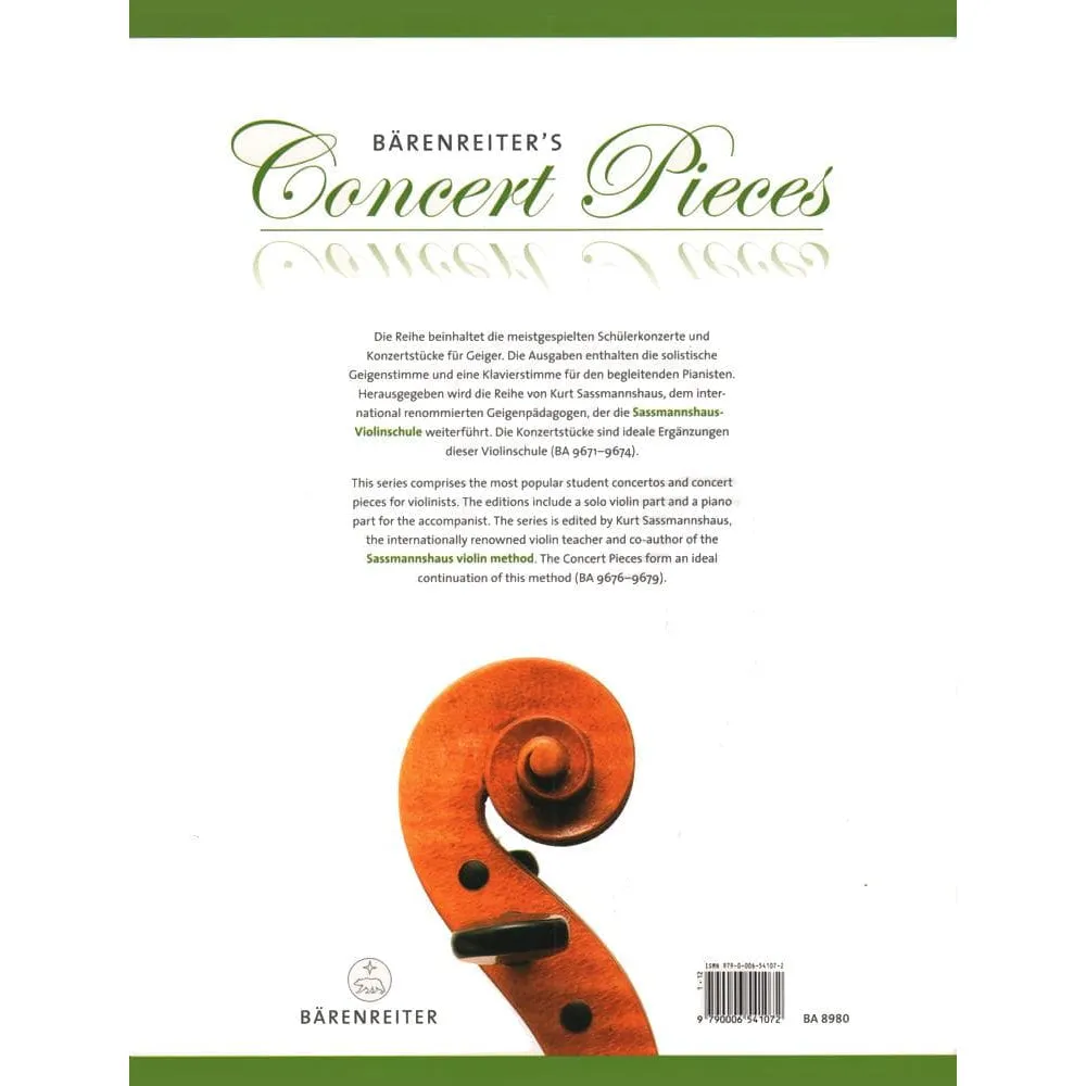 Bärenreiter Vivaldi Konzert G-Dur op. 3/3 Noten Violine