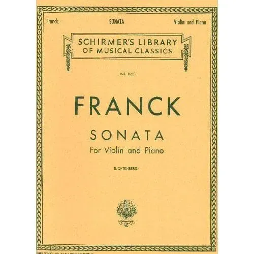 G. Schirmer Franck Sonata A-Dur Noten Violine Klavier