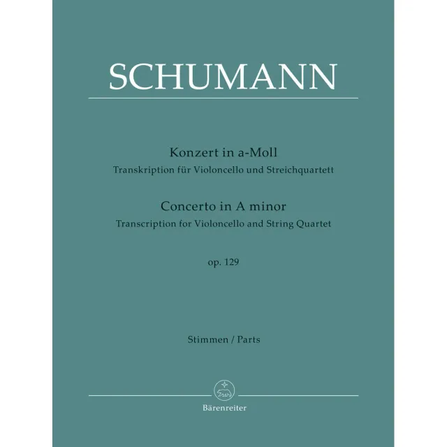 Bärenreiter Schumann Cellokonzert a-moll op. 129 Noten