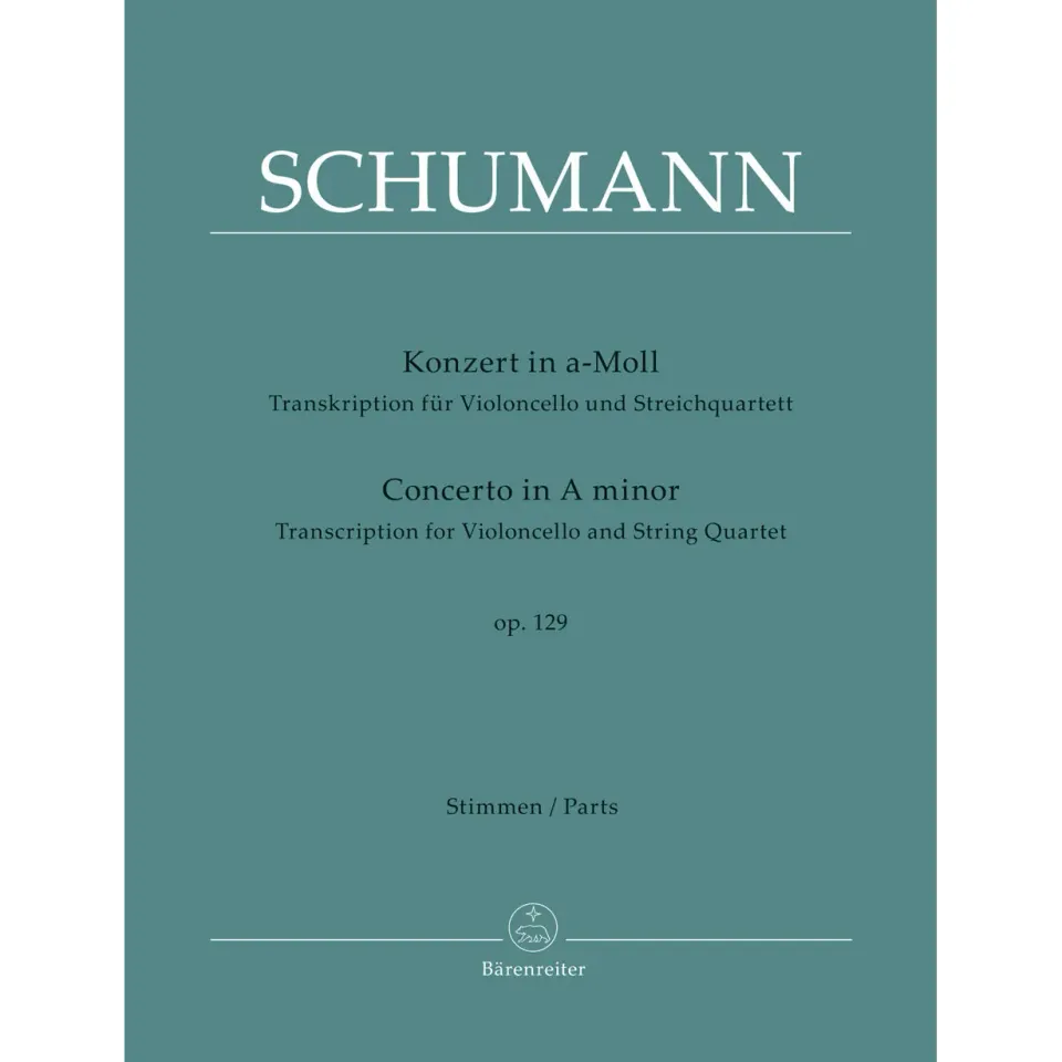Bärenreiter Schumann Cellokonzert a-moll op. 129 Noten