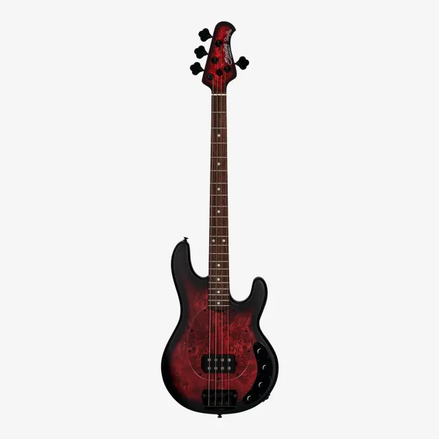 Sterling RAY34 StingRay E-Bass Scarlet Burst 4-saitig