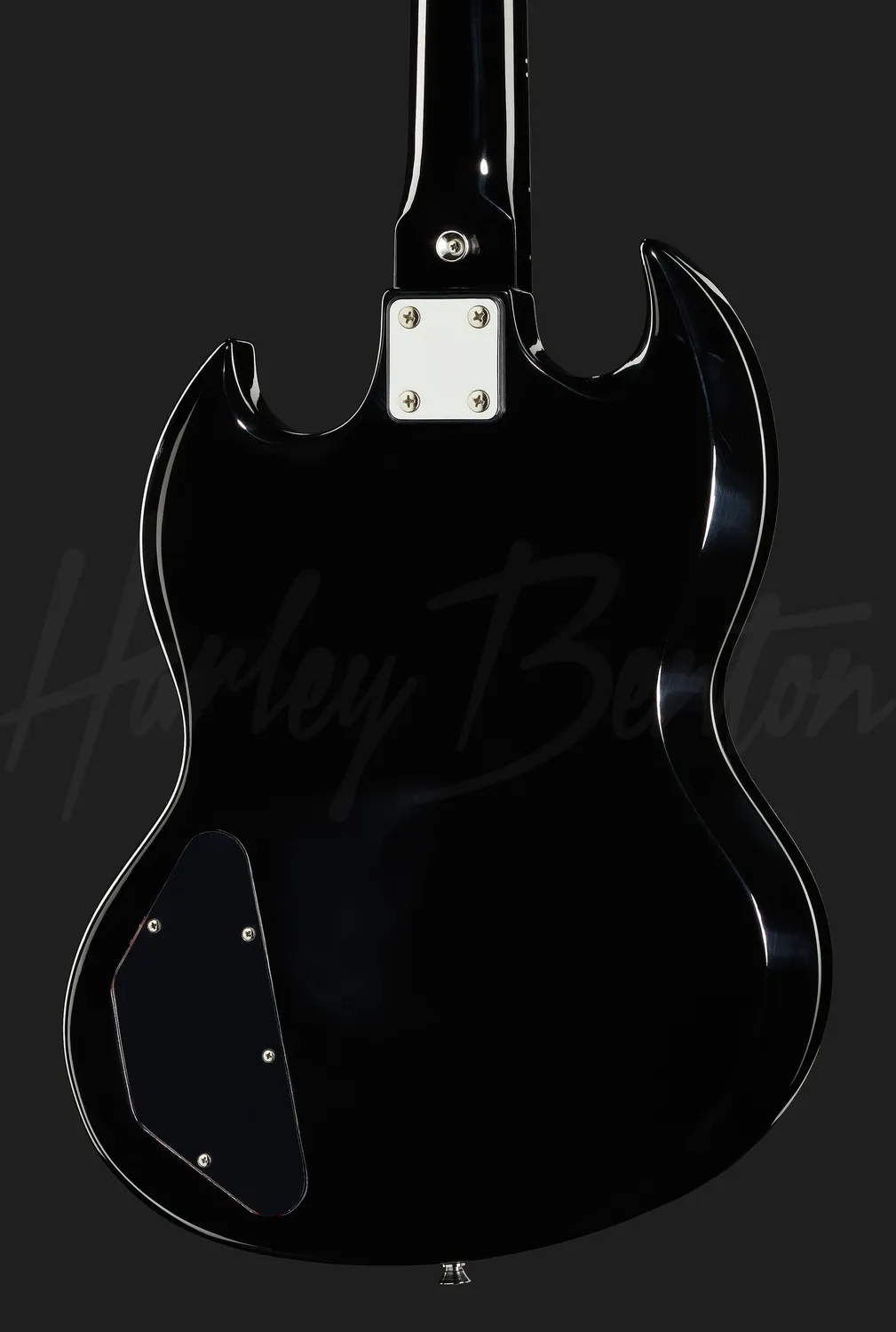 Harley Benton Vintage DC-200 BK E-Gitarre Schwarz Double-Cut