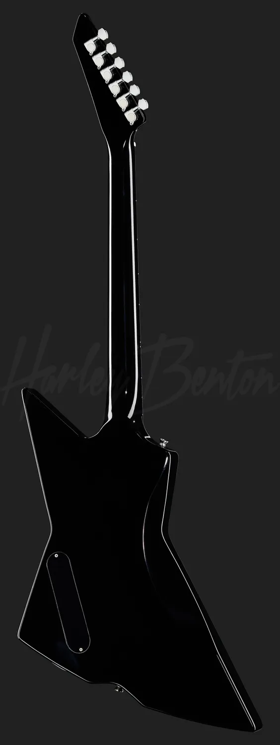 Harley Benton Extreme-76 BK E-Gitarre Schwarz Nyatoh