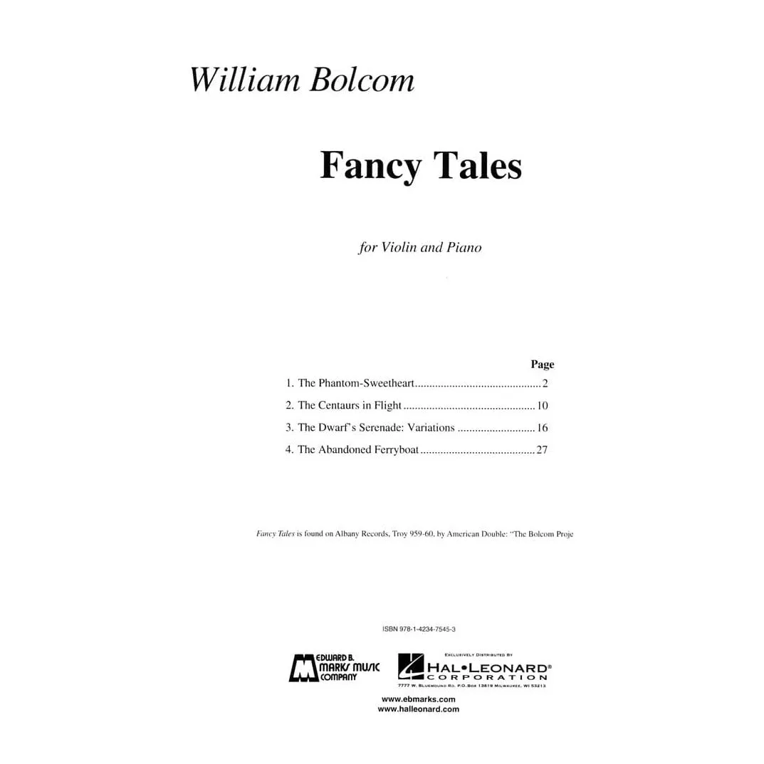 Hal Leonard Fancy Tales Noten für Violine und Klavier