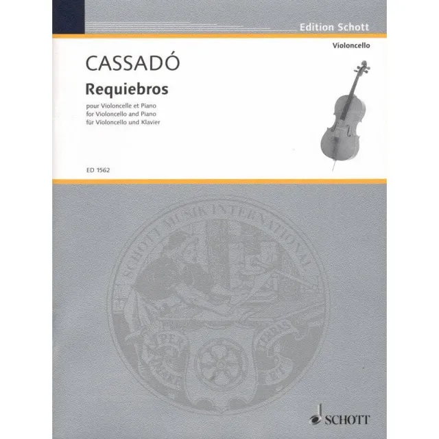 Schott Cassadó Requiebros Noten Cello Klavier Virtuos