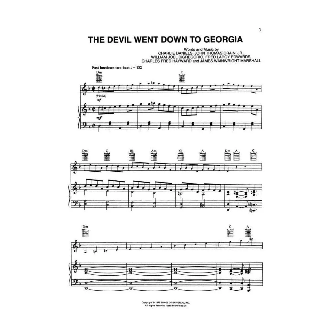 Hal Leonard Devil Went Down to Georgia Noten Violine Set