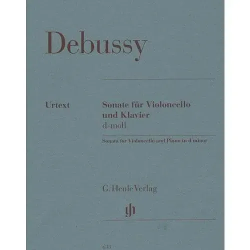 Henle Debussy Sonate d-moll Noten Cello Klavier Urtext