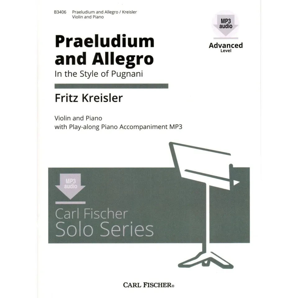 Shar Kreisler Praeludium and Allegro Noten Violine mit Audio