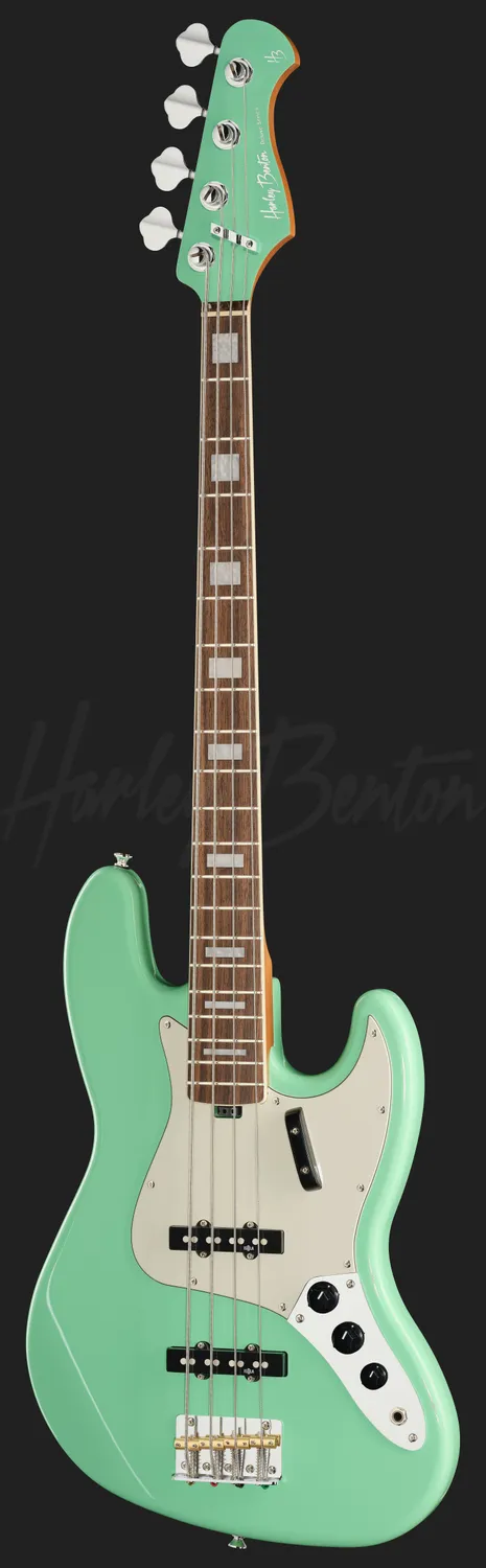 Harley Benton MV-4JB E-Bass Seafoam Green