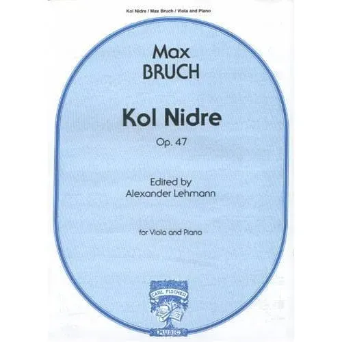 Shar Music Bruch Kol Nidre Op 47 Noten Viola Klavier Fischer