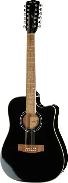 Harley Benton Custom Line D-200CE-12 Westerngitarre 12-saitig BK