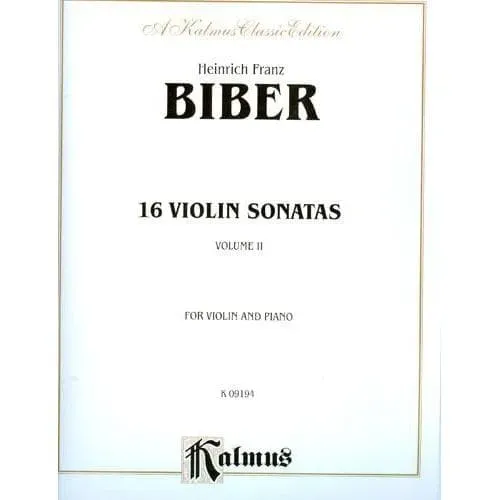 Kalmus Biber 16 Rosenkranz-Sonaten Violine Klavier Noten Skordatur