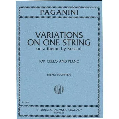 Paganini Moses-Variationen Cello Klaviernoten Fournier