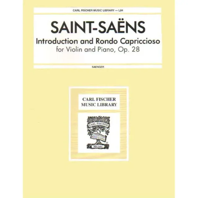 Carl Fischer Saint-Saëns Rondo Capriccioso Violinnoten Op.28