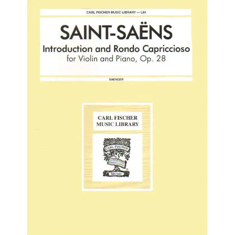 Carl Fischer Saint-Saëns Rondo Capriccioso Violinnoten Op.28