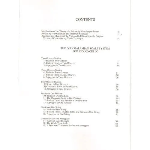 Galamian Scale System Vol.1 Cello Noten