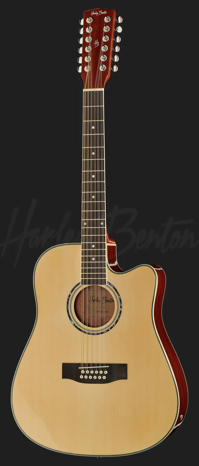 Harley Benton Custom D-200CE-12 Westerngitarre NT 12-saitig