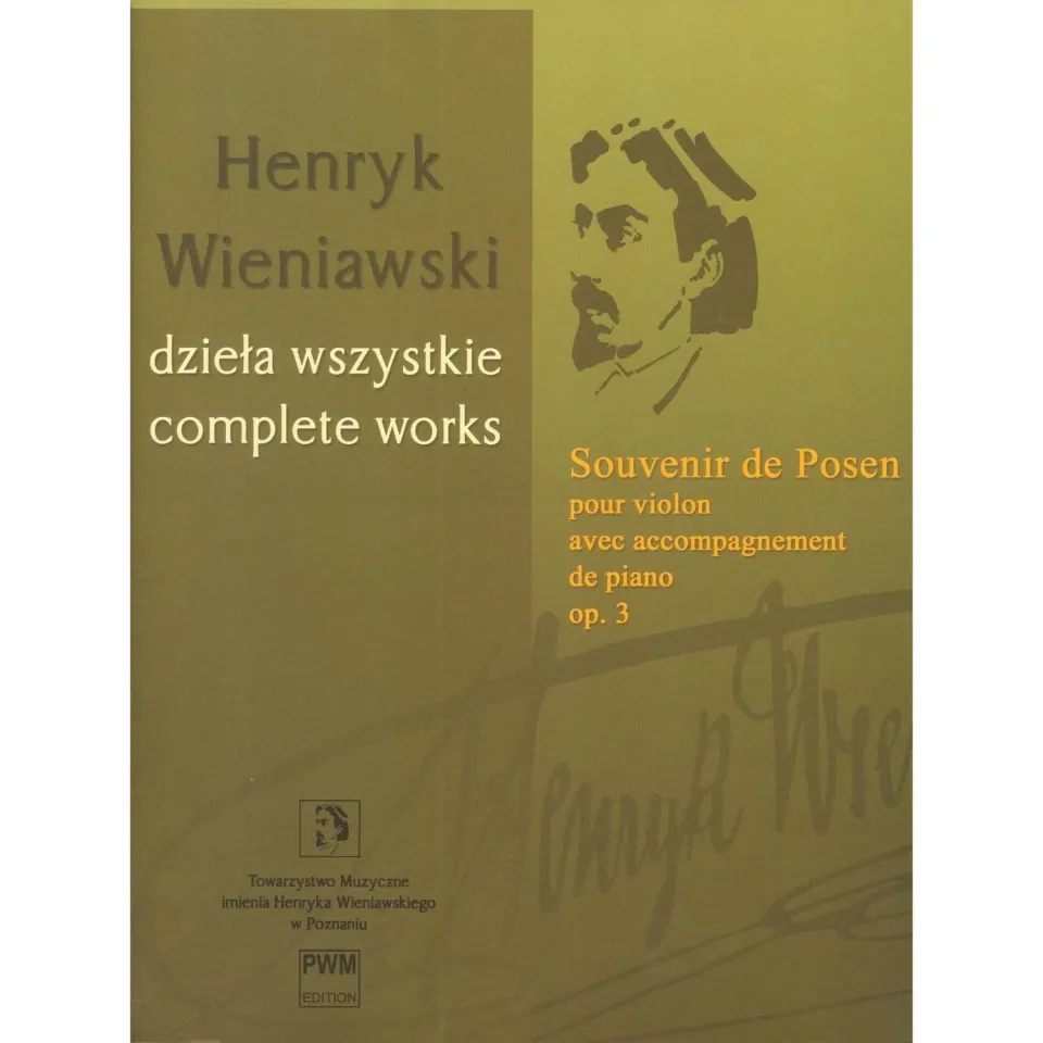 PWM Wieniawski Souvenir de Posen Opus 3 Noten Violine Klavier fortgeschritten