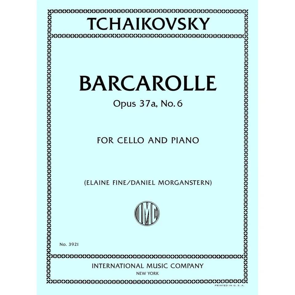 Tschaikowsky Barcarolle op. 37a Nr. 6 Cello Klavier Noten