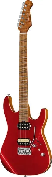 Harley Benton Fusion-IV HH MN RM E-Gitarre Red Metallic Tremolo