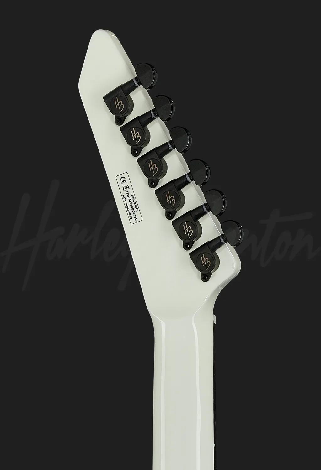 Harley Benton EX-84 Modern E-Gitarre Weiß aktiv
