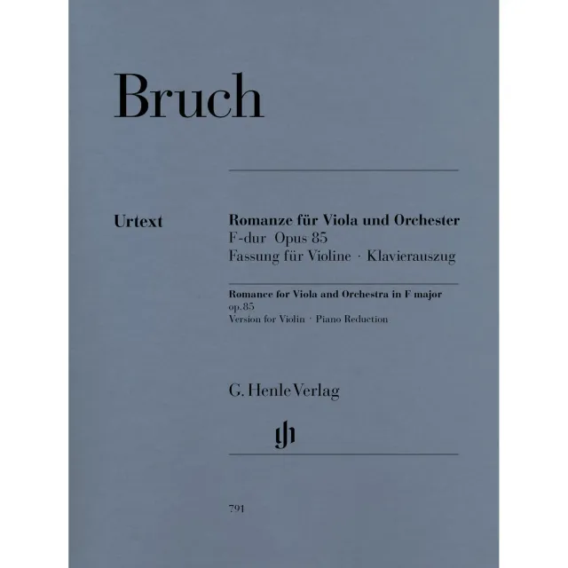 Henle Bruch Romance F-Dur op. 85 Violine Klavier Urtext