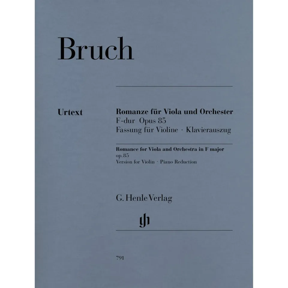 Henle Bruch Romance F-Dur op. 85 Violine Klavier Urtext