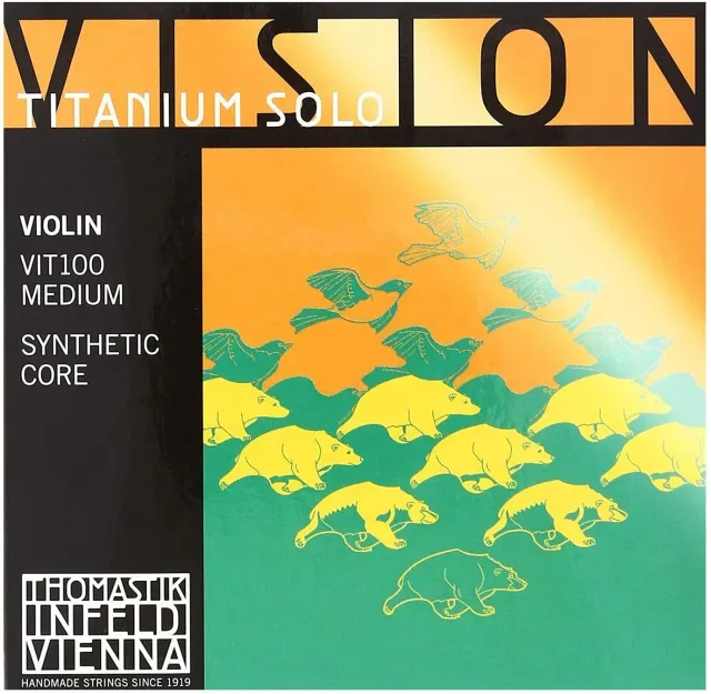 Thomastik Vision Titanium Solo Violinsaiten Satz 4/4 medium brillant