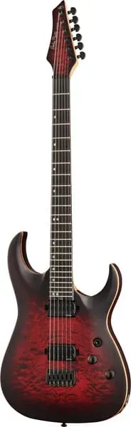 Harley Benton Progressive Amarok-BT Bariton Black Red Burst