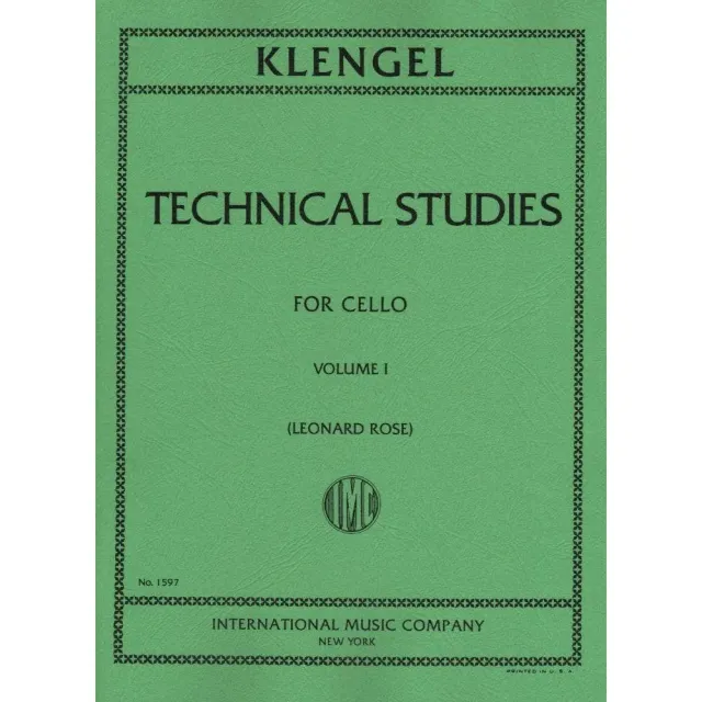 Shar Music Klengel Technical Studies 1 Cello Noten Tonleitern