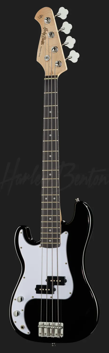 Harley Benton Pro PB-Shorty LH E-Bass Linkshänder Schwarz Shortscale