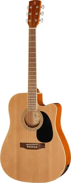 Harley Benton Custom Line CLD-60SCE Westerngitarre Natur Tonabnehmer