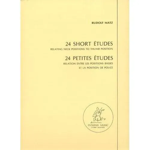 Shar Music Matz 24 Short Etudes Cellonoten Daumenlage Solo