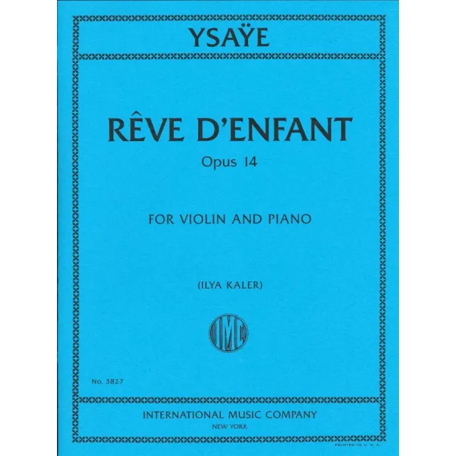 Shar Music Ysaÿe Rêve d’Enfant op. 14 Noten Violine Klavier