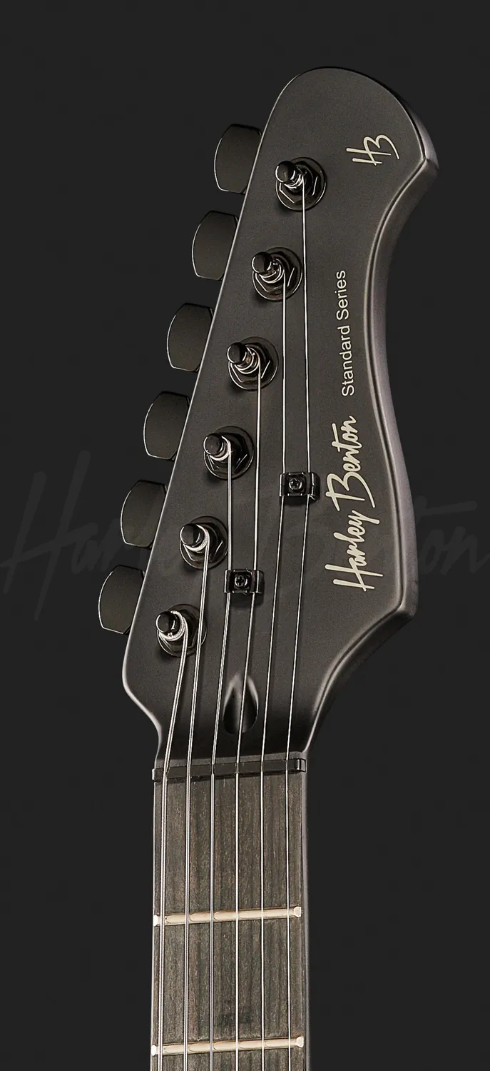 Harley Benton Classic JA-20HH E-Gitarre Active Schwarz matt