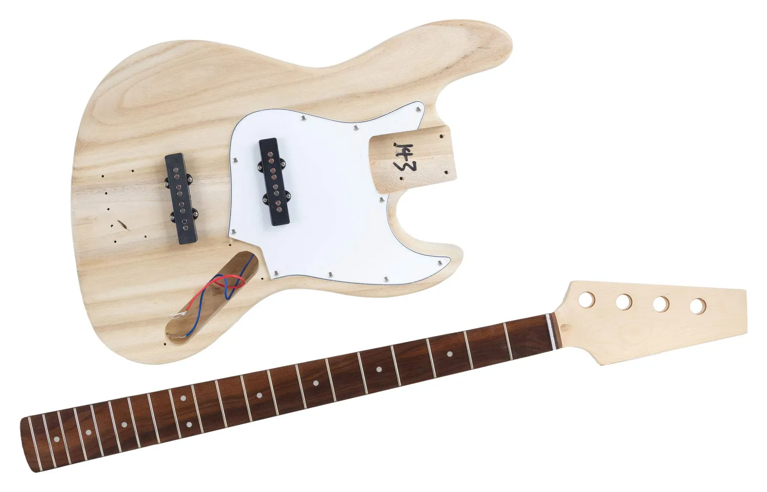Rocktile JB-Style E-Bass Bausatz DIY unbehandelt