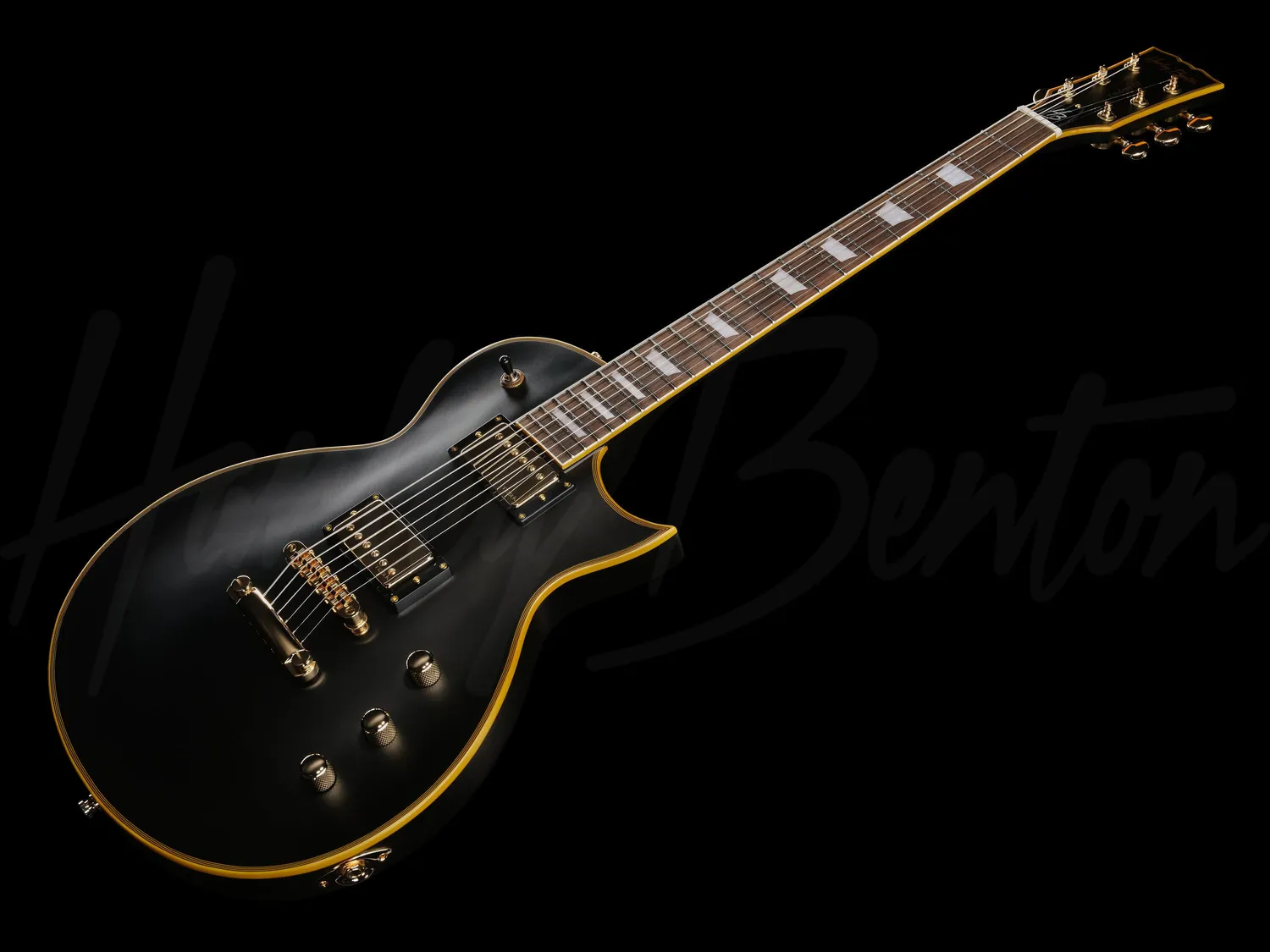 Harley Benton SC-Custom III E-Gitarre Vintage Black Tesla