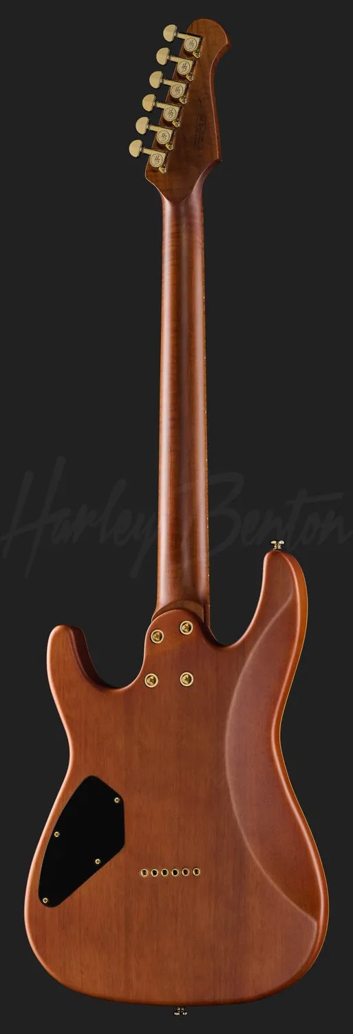 Harley Benton Progressive Fusion Signature E-Gitarre Walnut