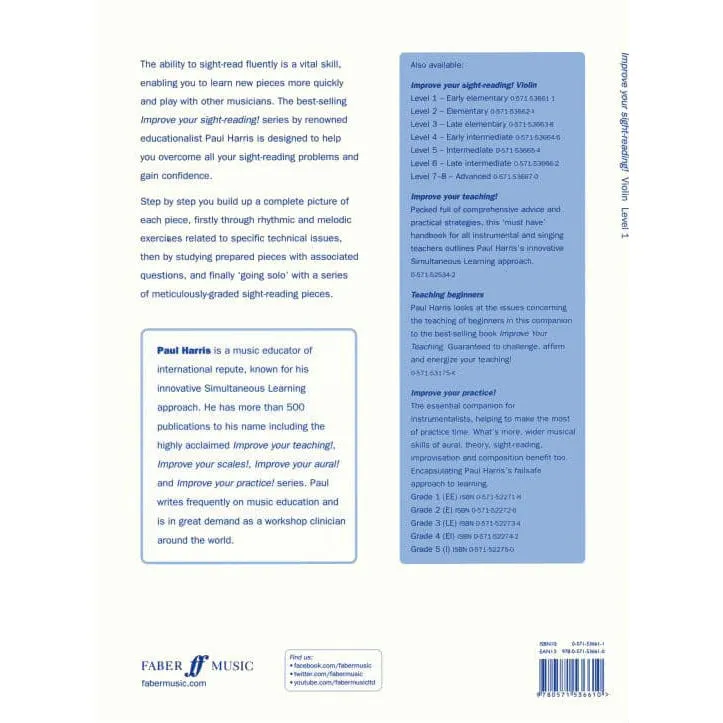 Faber Harris Sight-Reading 1 Violinenschule Violine
