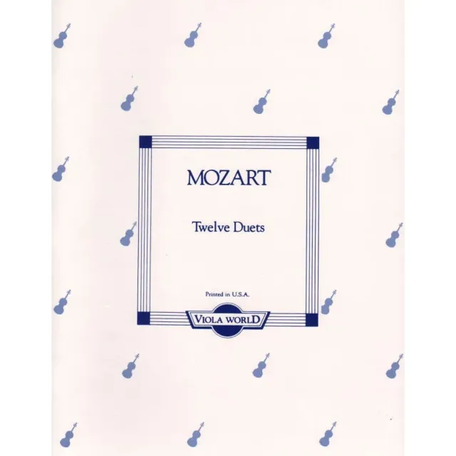 Shar Music Mozart 12 Easy Duets K 487 Noten zwei Bratschen