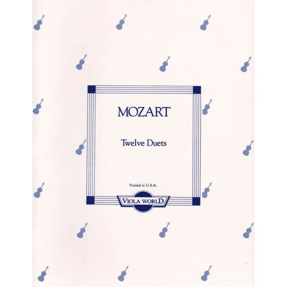 Shar Music Mozart 12 Easy Duets K 487 Noten zwei Bratschen
