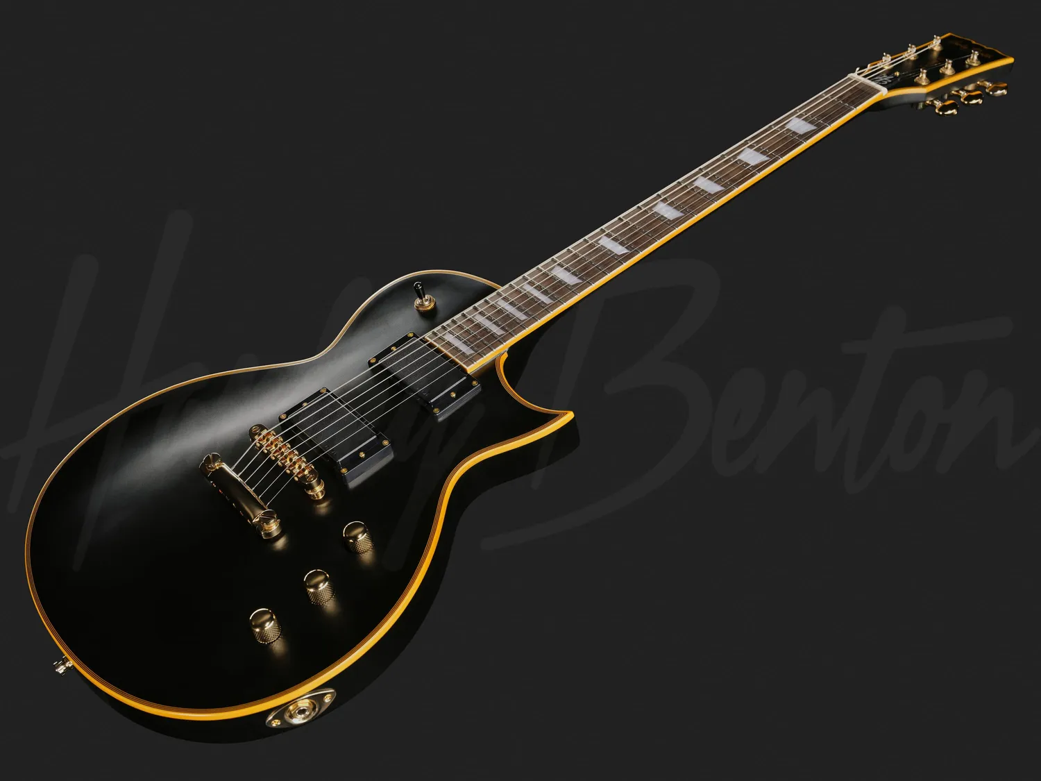 Harley Benton SC-Custom III Active E-Gitarre Vintage Black