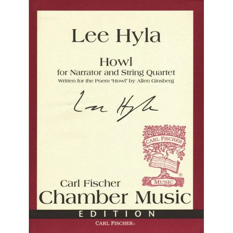 Carl Fischer Howl Erzähler Streichquartett Noten