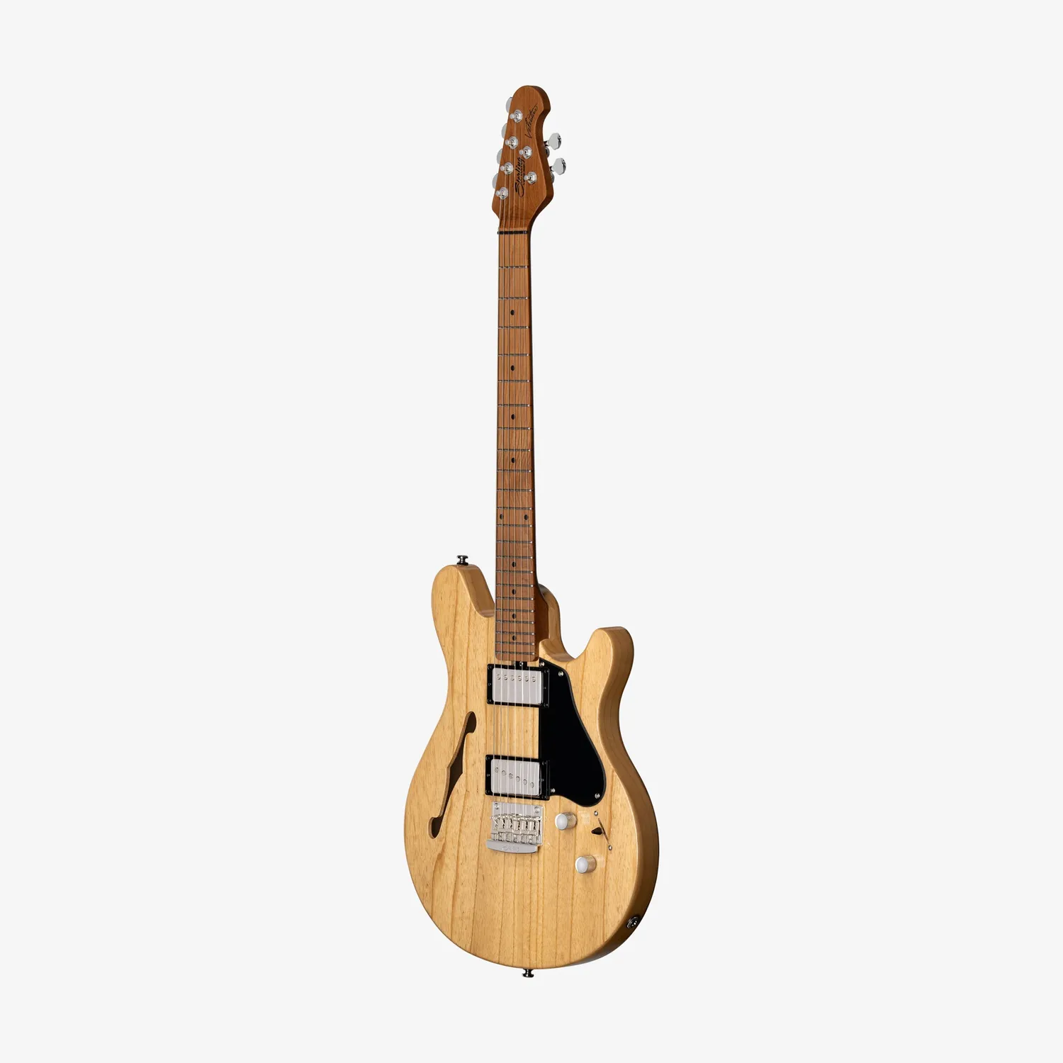 Sterling Valentine Chambered E-Gitarre Natural Semi-Hollow
